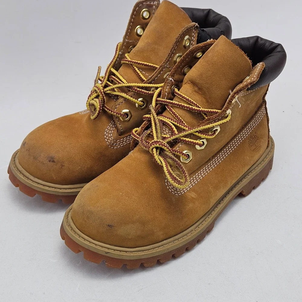Timberland 12809 Toddler 12M Wheat Nubuck Leather 6 Inch Premium Waterproof Boot
